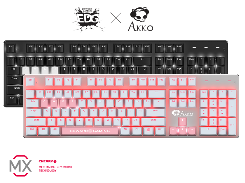 Akko发布AKS104真爱粉玫红色Cherry轴机械键盘