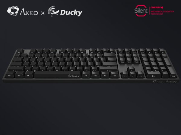 Akko X Ducky发布One静音红黑混轴PBT侧刻机械键盘