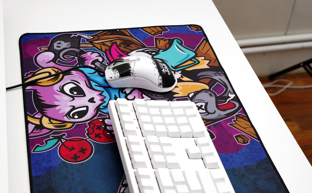 Akko与Ducky发布猫鸭大战原创漫画桌布鼠标垫